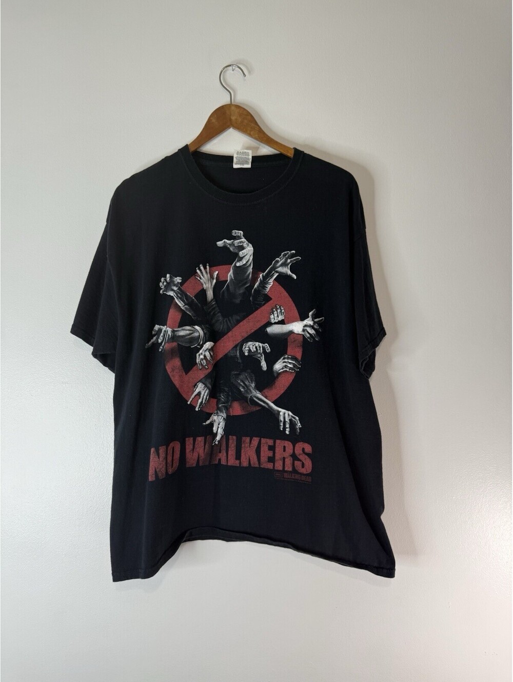 The Walking Dead 2012 No Walkers T-Shirt Size XL Zombie Vintage Black